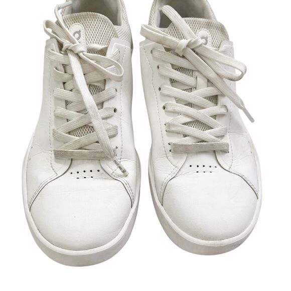 On The Roger Advantage Women's Size 9 White Tennis Shoes Mesh Faux Leather - Picture 4 of 13